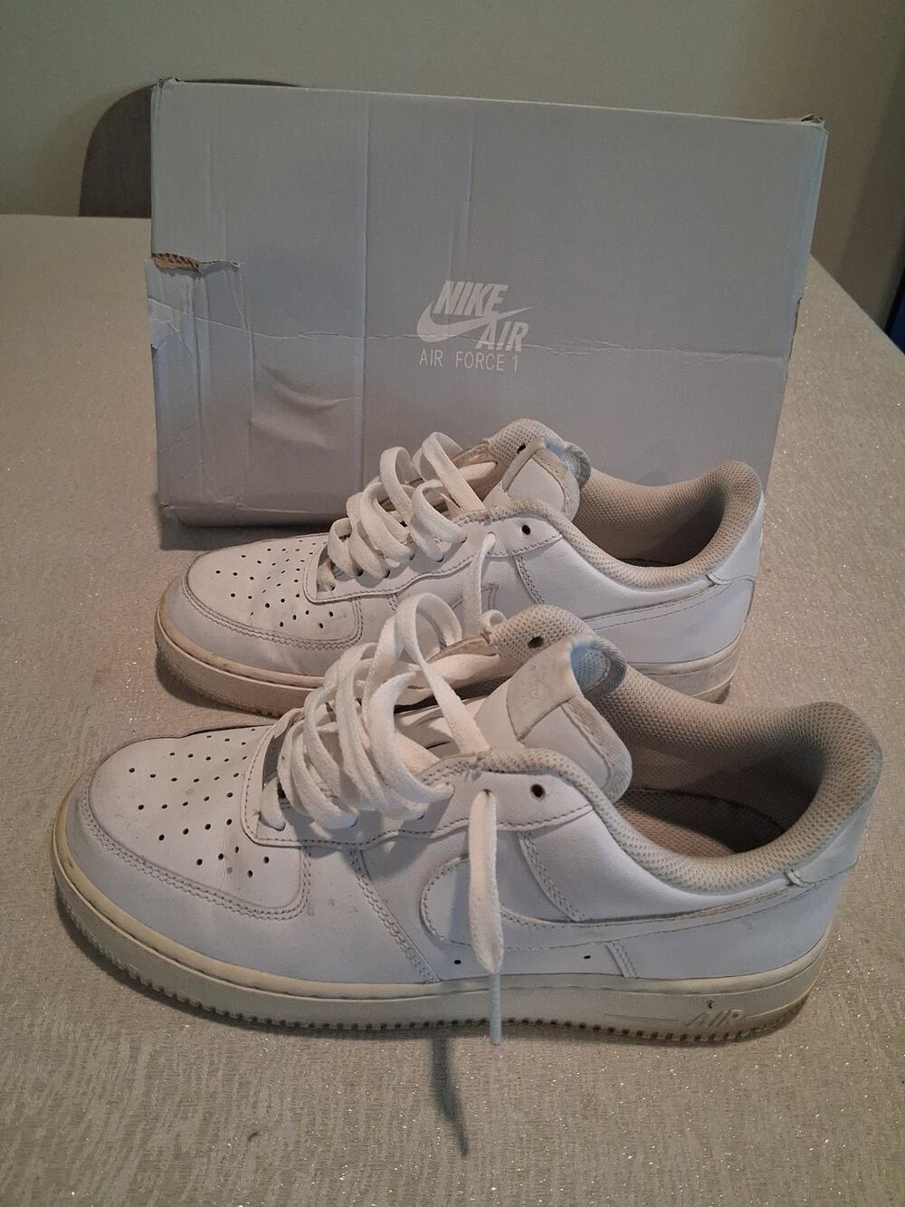 Nike Air Force 1 07 Triple White CW2288-111 Men Size 7.5 Women Size 9 With Box